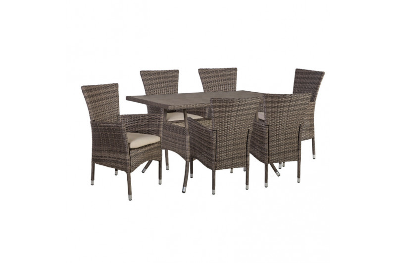 Garden furniture set PALOMA table, 6 chairs
