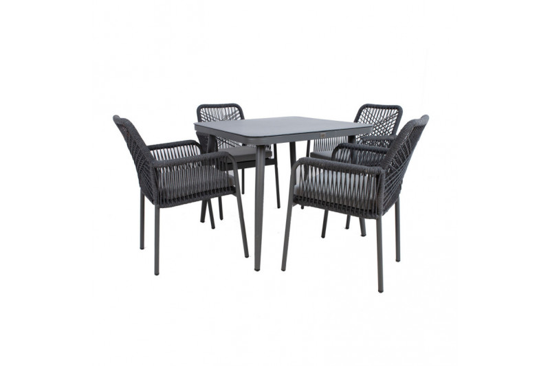 Garden furniture set HELA table and 4 chairs