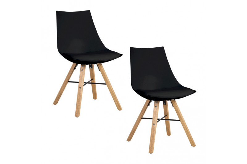 Chairs 2pcs SEIKO black