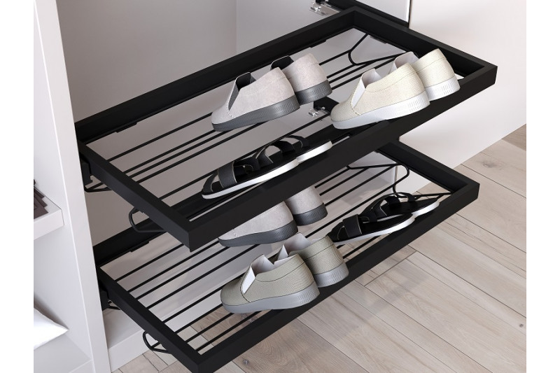 Shoe drawers with slides, 2 units, Hack, 600mm
