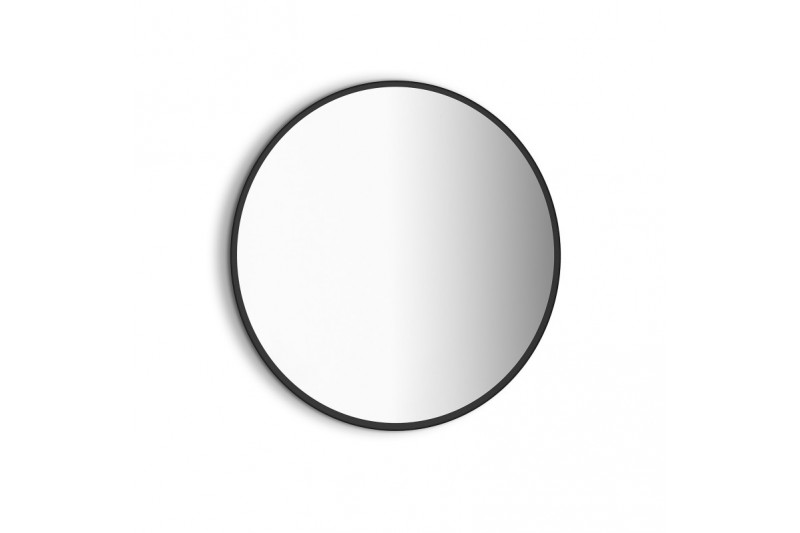 Vonios veidrodis su LED apšvietimu ZEUS Ø 800 mm juodu...