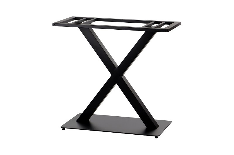 Table base,  695x395mm, H=730mm, painted, black