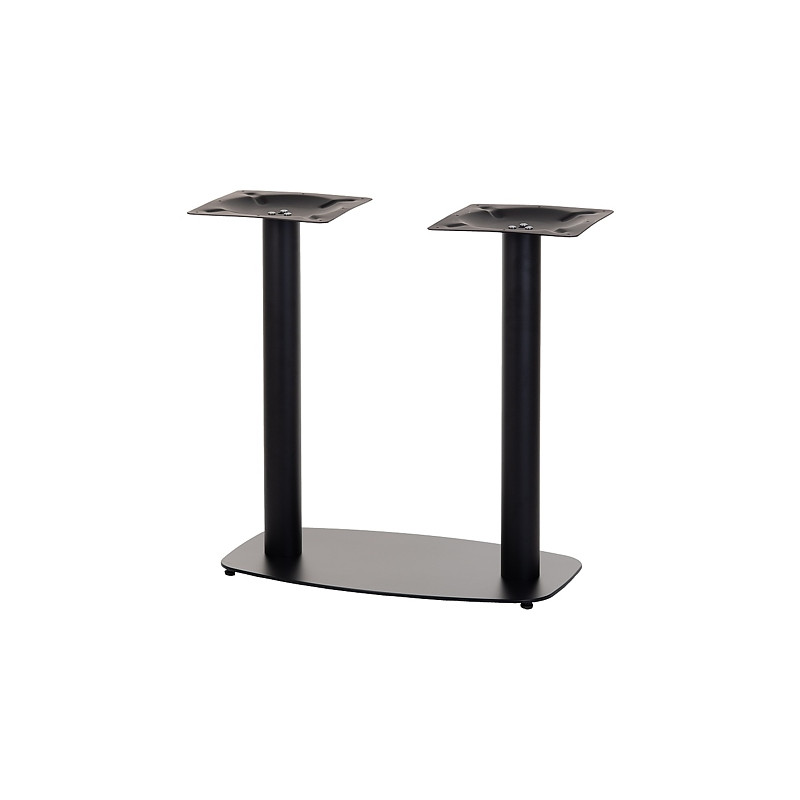 Table base,  700x400mm, H=730mm, two legs, black  -...