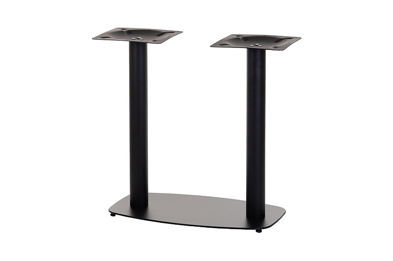 Table base,  700x400mm, H=730mm, two legs, painted, black