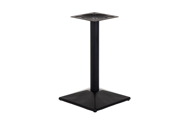 Table base,  500x500mm, H=730mm, painted, black