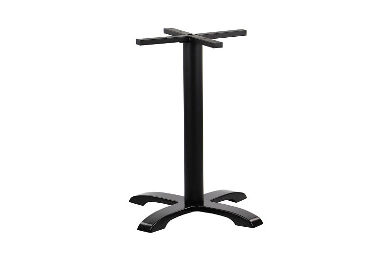 Table base,  620x620mm, H=720mm, painted, black
