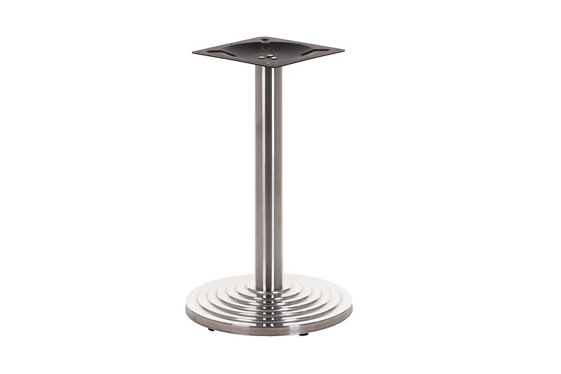 Table base,  ⌀450mm, H=715mm, brushed stainless steel