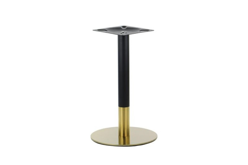 Table base,  ⌀450mm, H=725mm, GOLD and black steel