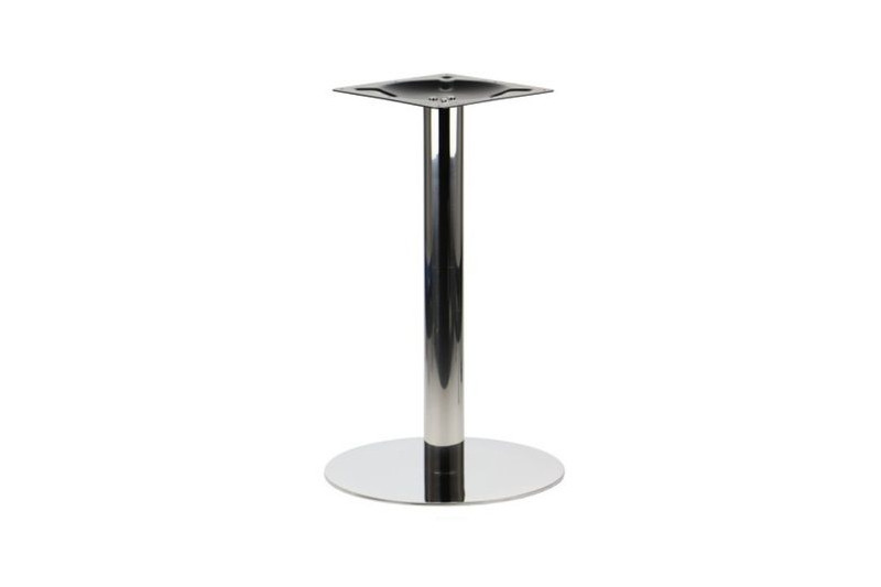 Table base,  ⌀445mm, H=725mm, polished stainless steel
