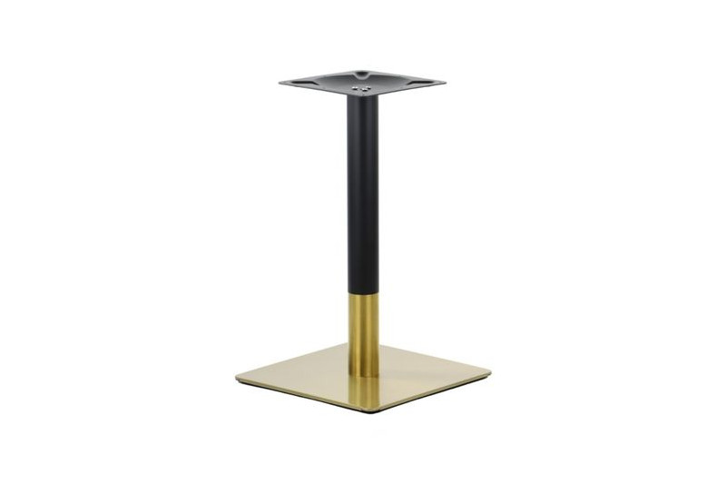 Table base,  450x450mm, H=725mm, GOLD and black steel
