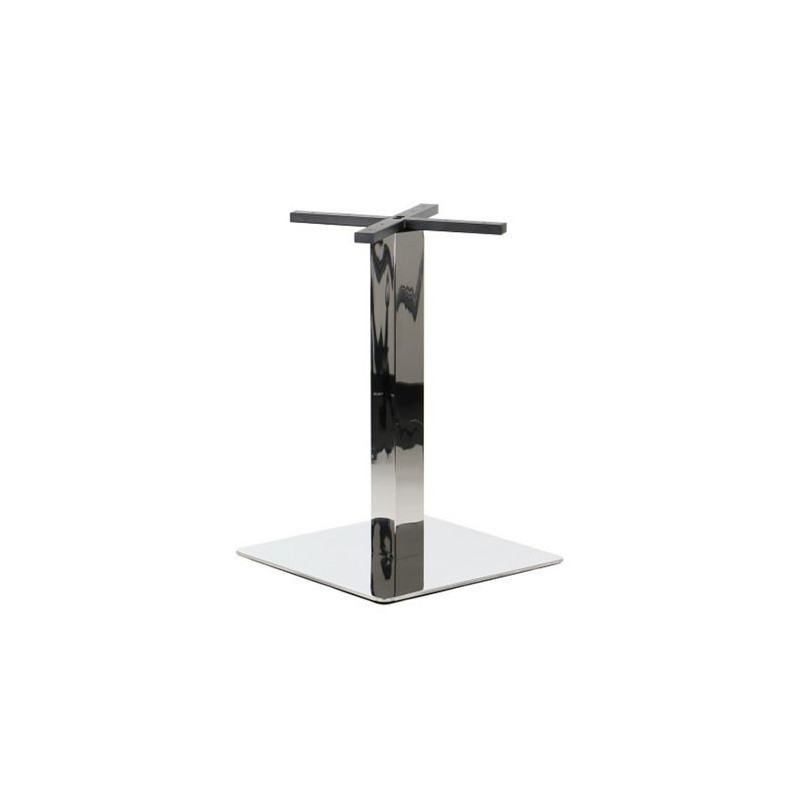 Table base, 550x550mm, H=725mm, polished stainless steel...