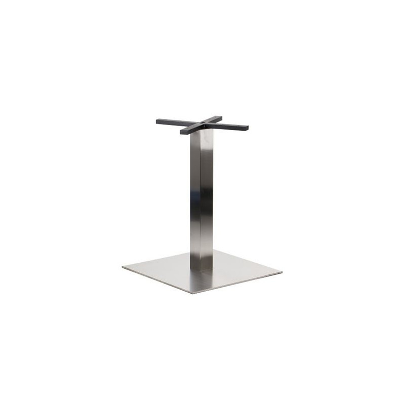 Table base, 550x550mm, H=730mm, brushed steel - Joldija.lt