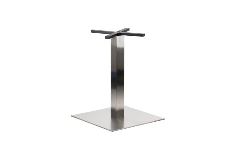 Table base,  550x550mm, H=730mm, brushed steel