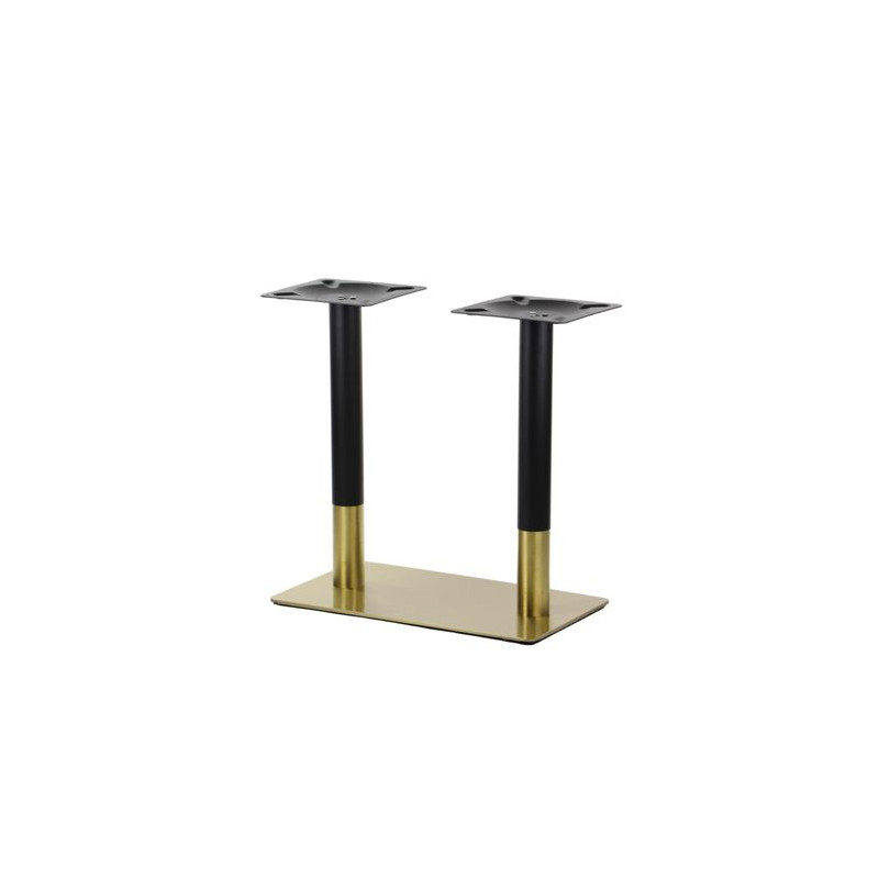 Table base, 700x400mm, H=725mm, gold/black stainless...