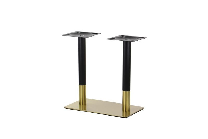 Table base,  700x400mm, H=725mm, GOLD and black steel