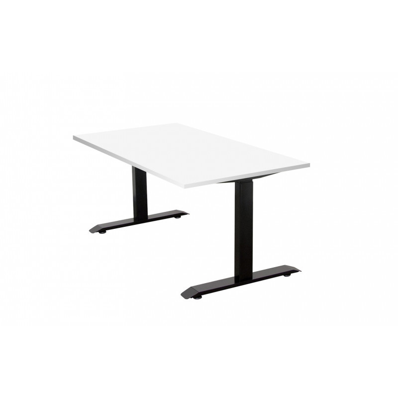 Adjustable height table: black frame, tabletop L1300mm...