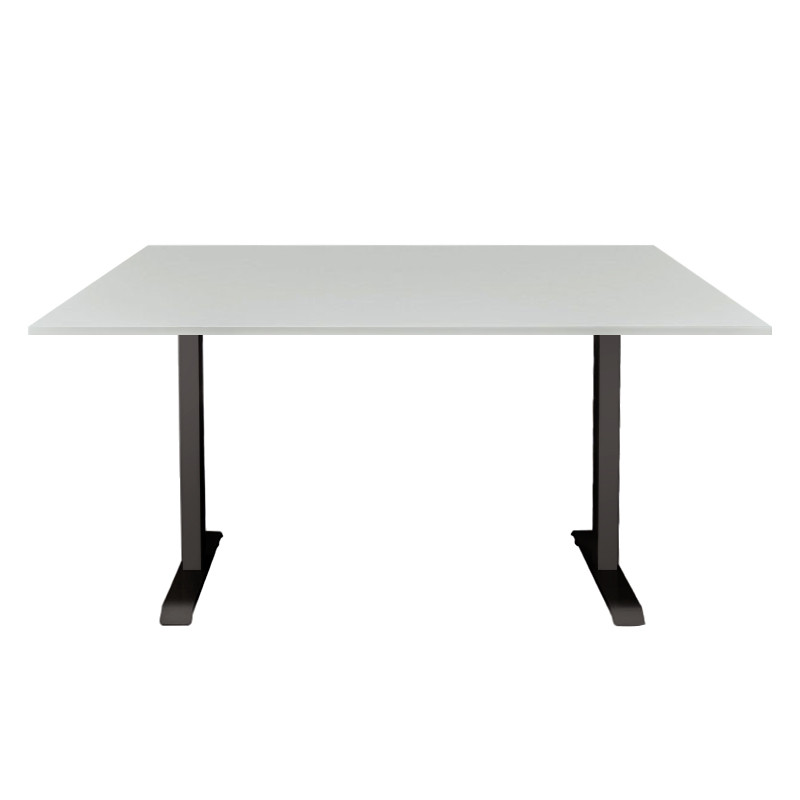 Adjustable height table: black frame, table top L1600mm...