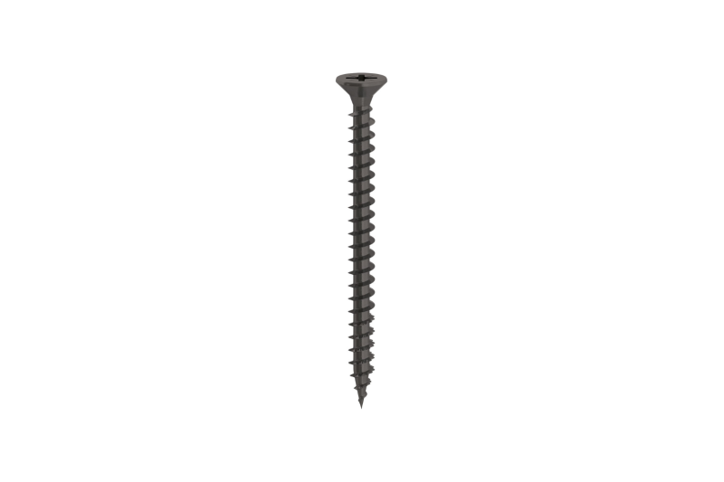 Chipboard screw 4,5x35mm, flat head, PZ, black zinc