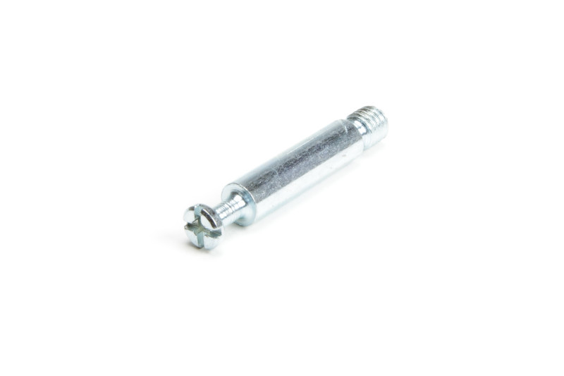 Connecting fitting bolt to bush M6x34mm, white zinc