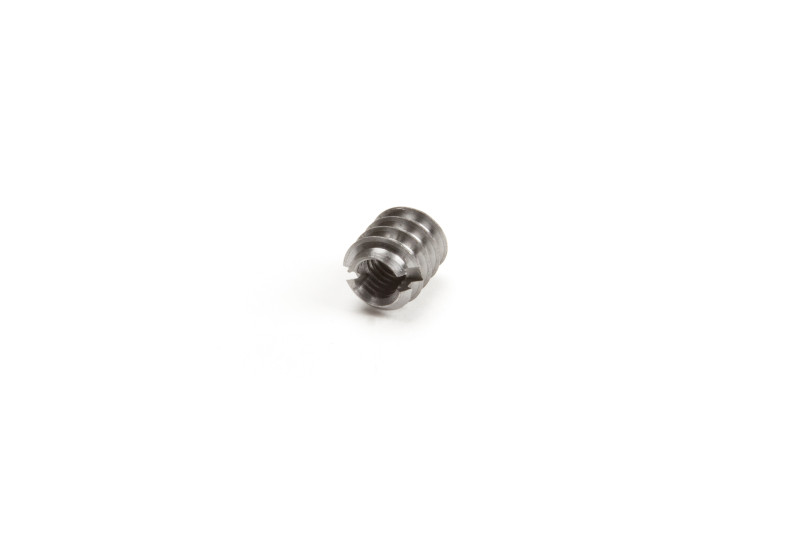 Insert nut steel M6x10x12mm, with slot, uncoated