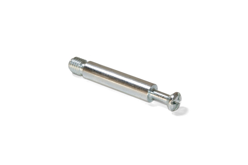 Connecting fitting bolt to bush M8x49mm, white zinc