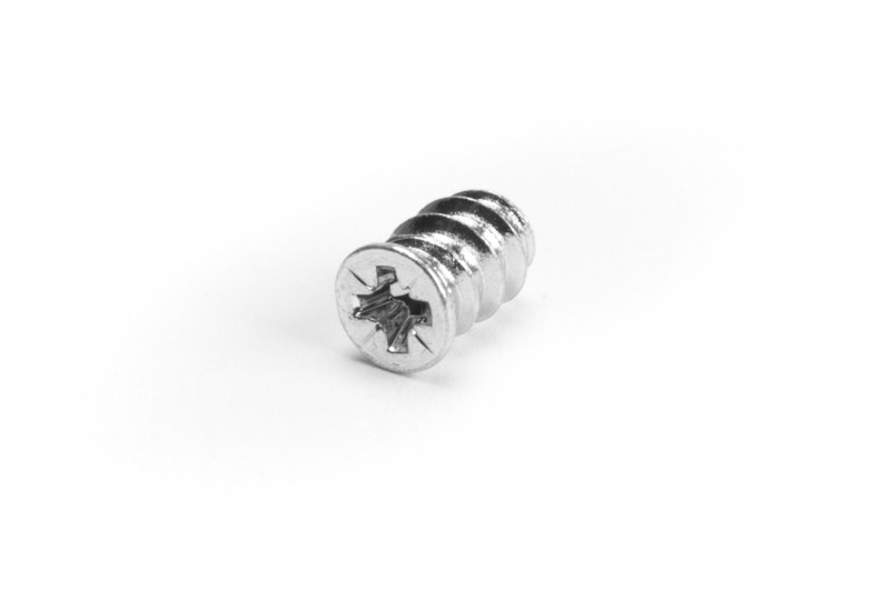 Euro screw 5.8x9mm, flat head, PZ, white zinc