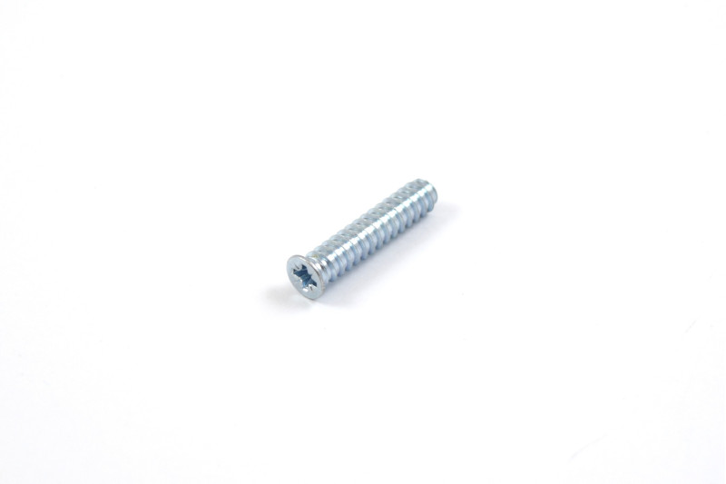 Euro screw 6.1x20mm, flat head, PZ, white zinc
