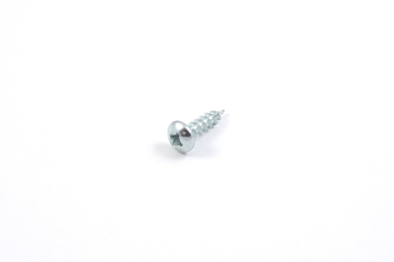 Chipboard screw, 4x15mm, pan head, PZ, white zinc