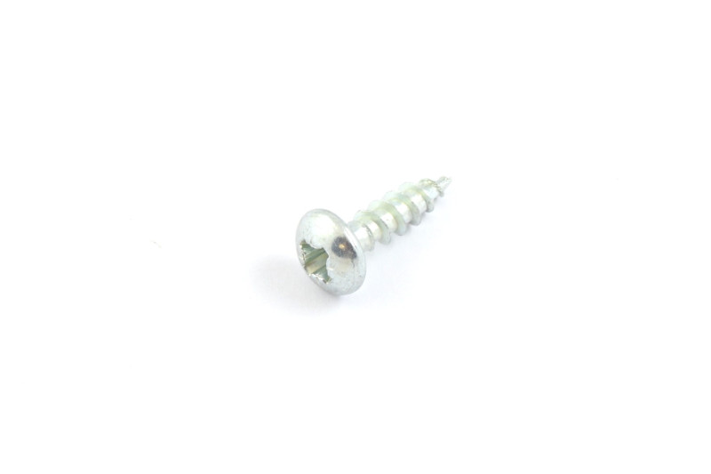 Chipboard screw, 4x14mm, pan head, PZ, white zinc