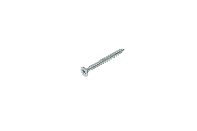 Chipboard screw, 5x50mm, flat head, PZ, white zinc