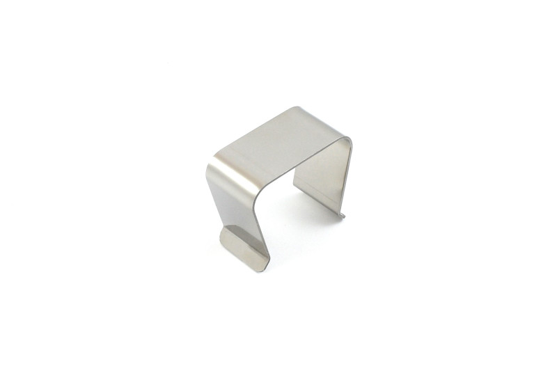 Bed connection 58x40x52x1,1mm,  white , stainless steel