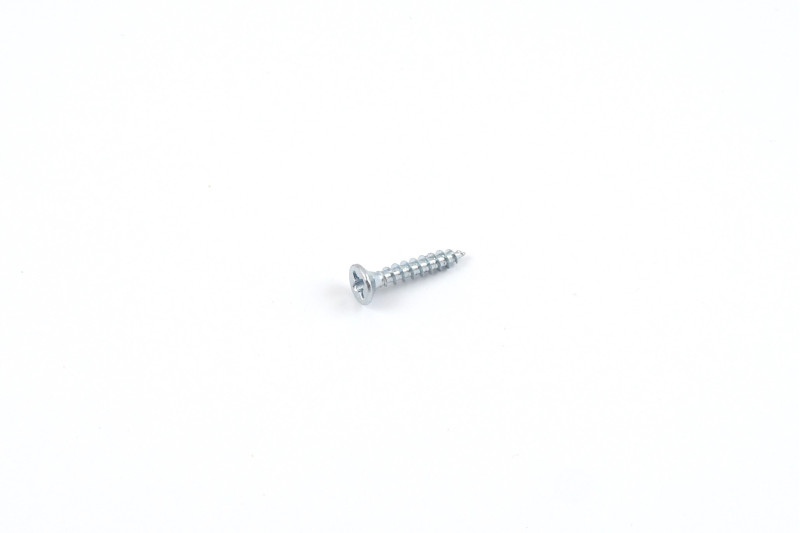 Chipboard screw, 3.5x20mm, flat head, PZ, white zinc