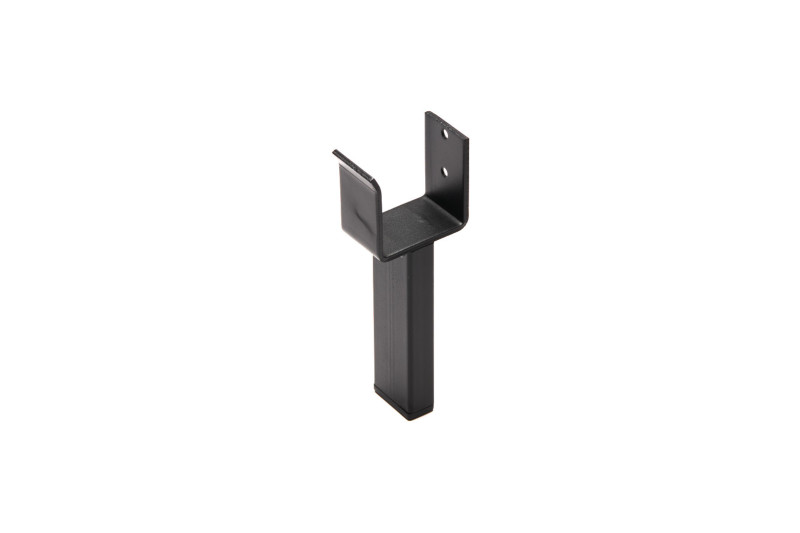 Leg H-130mm, 40x20x4mm, steel, painted, black, support,...