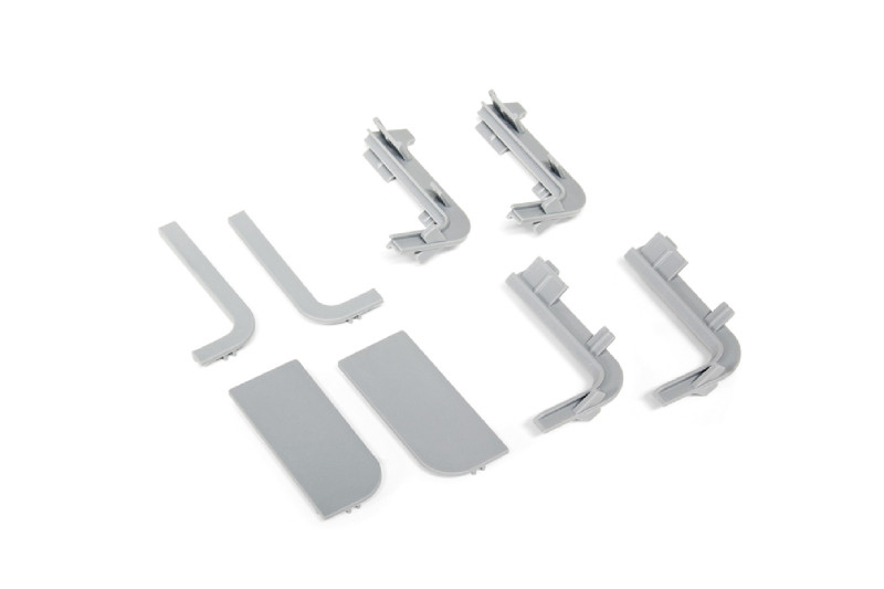 Set of accessories for upper horizontal hola profile grey...