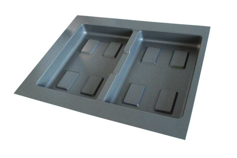 Base for recycle containers with 2 cavities 450