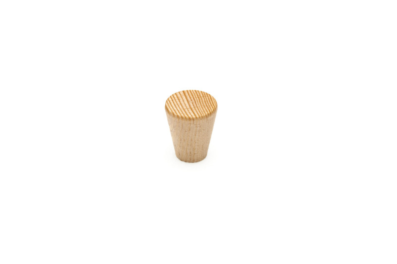 Handle Knob, wooden, Ø25x30mm, uncoated, pine
