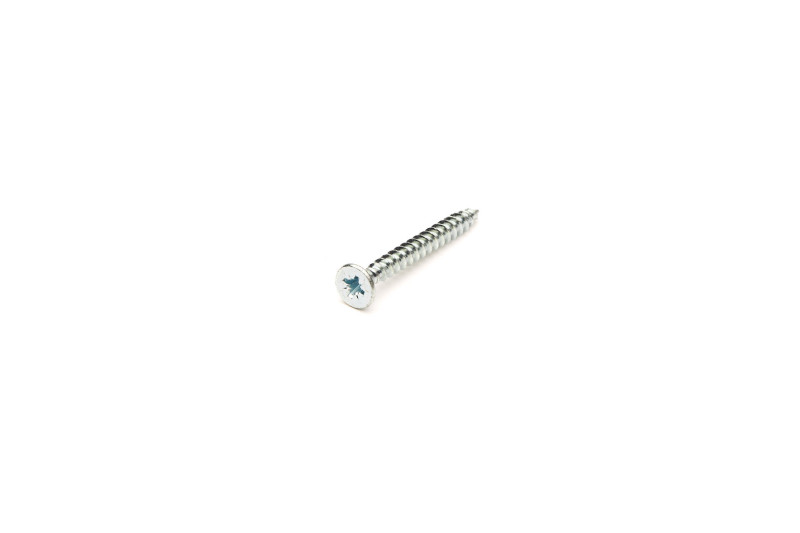 Chipboard screw, 5x45mm, flat head, PZ, white zinc
