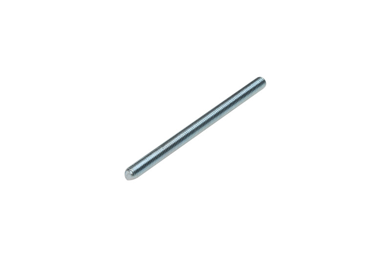 Threaded rod, thread without gap, M8x120mm, white zinc