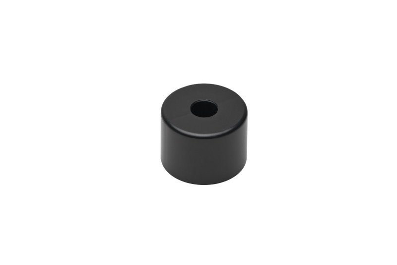 Leg round H-35mm, Ø50mm, plastic, black matt (35x50)