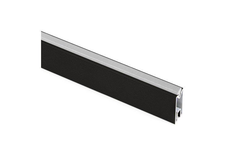 Luxe rectangular rail for Zero structure, 1 m, Textured...
