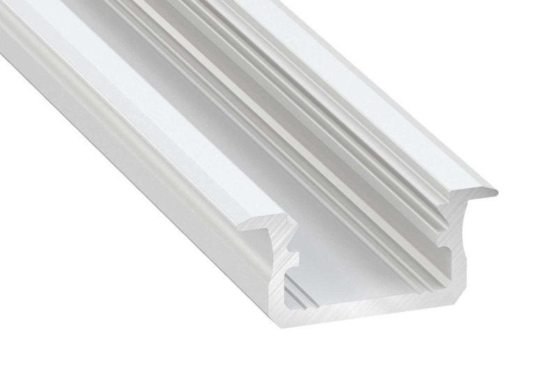Profile for LED strips, aliuminum white, recessed B, 3m,...