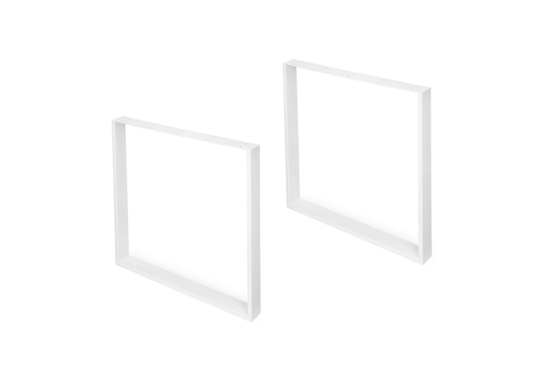 Set of rectangular Square legs for tables, 800, White...