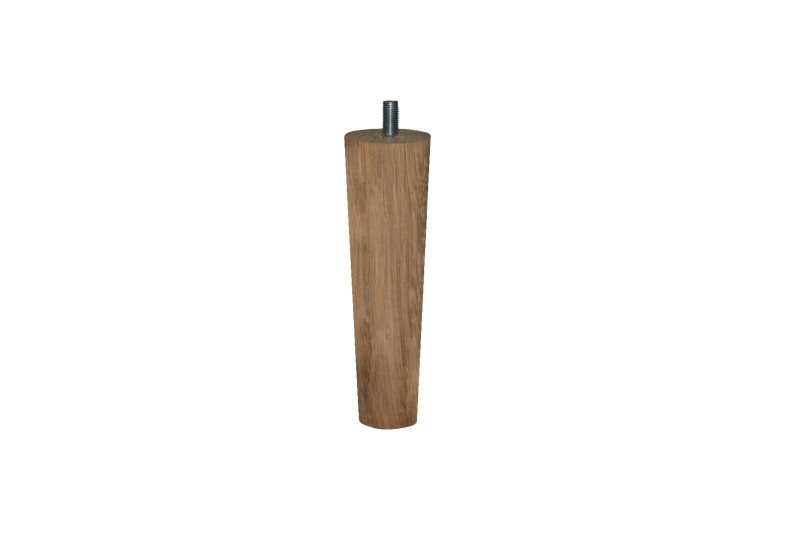 Leg H-150mm, 45x30mm, wooden, uncoated, natural, oak