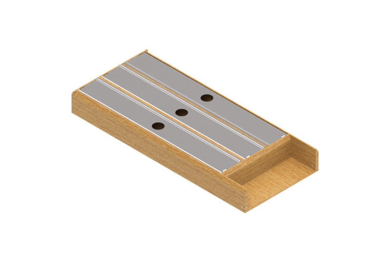 Wooden drawer insert for foil (200x472x50) oak wood...