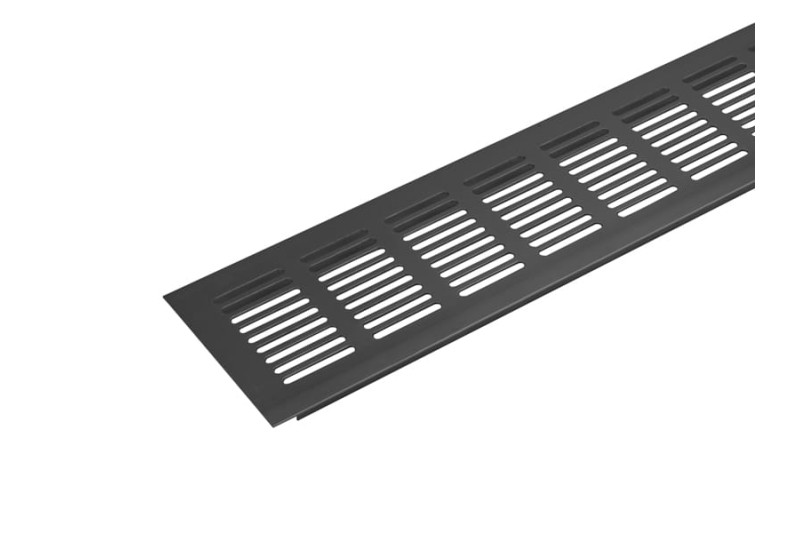 Ventilation grilles, H-80, L-480mm, black