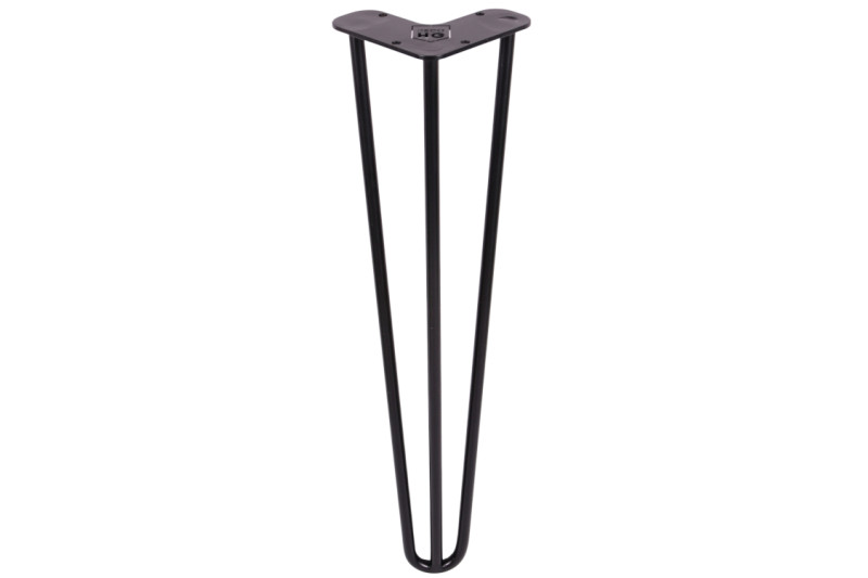 Stalo koja HAIRPIN 3-jų strypų, L formos, H40cm, juoda