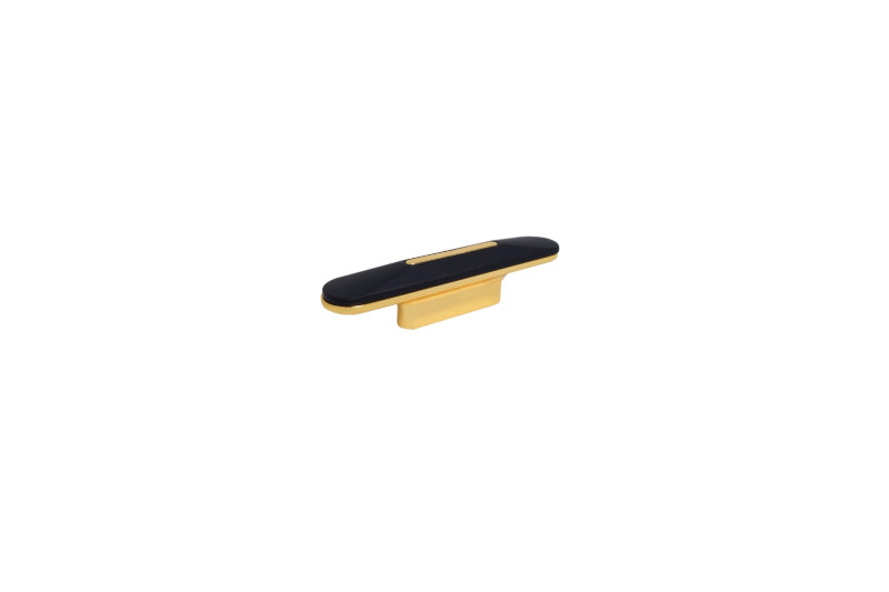 Handle, CC-32mm, black and gold