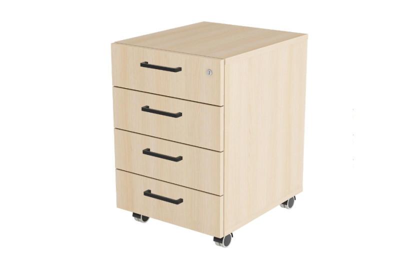 4 drawers block, oak color