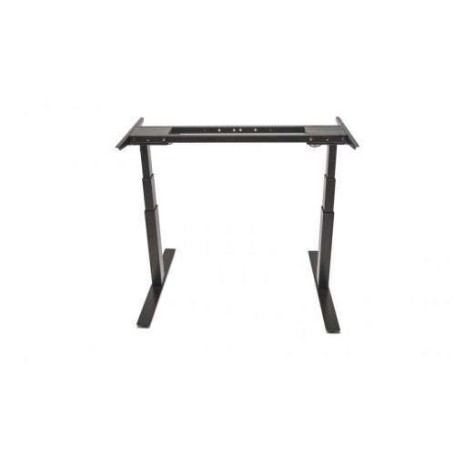 Reguliuojamo aukščio stalo kojos - rėmas ROL ERGO Compact 4 H=617-1267mm, dažytas, juodas