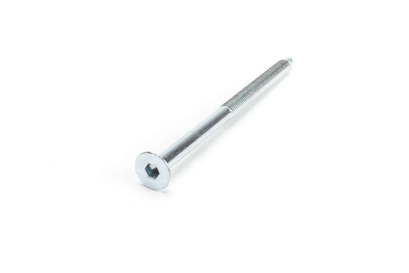 Bolt DIN7991, M6x100mm, white zinc, with point